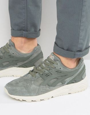 suede asics trainers