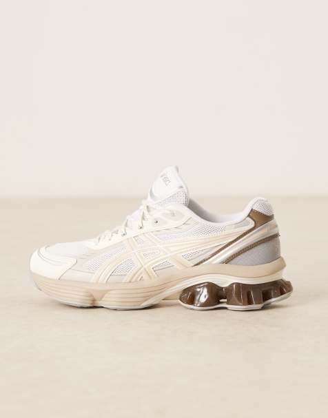 Asics - Gel-Kinetic Fluent - Hvide sneakers med beige detaljer - view 1