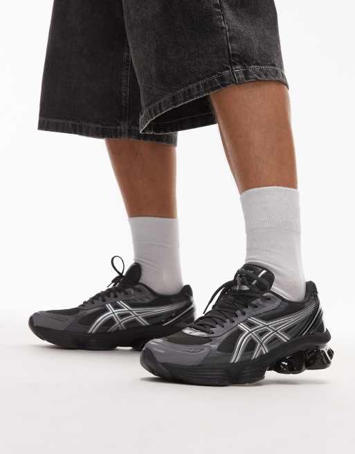 Asics - Gel-Kinetic Fluent - Sneakers in zwart en zilver, 3 van 5