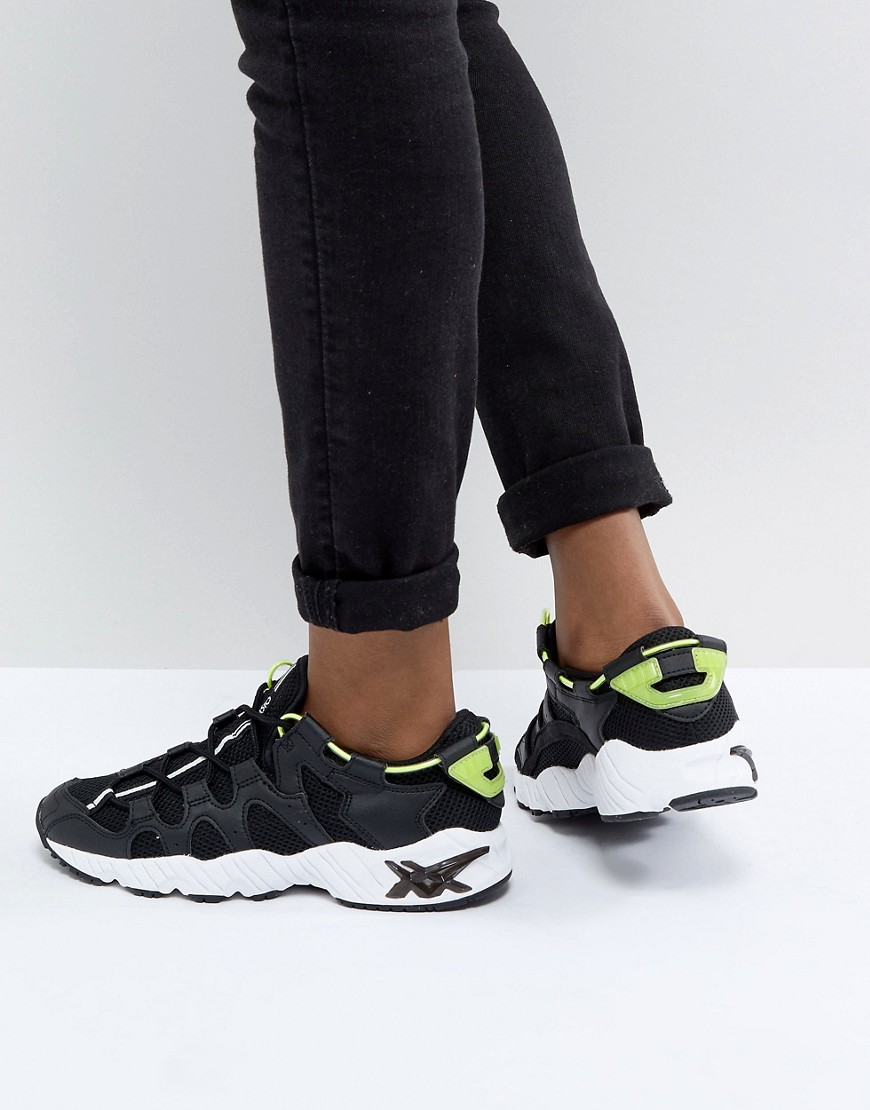 Asics Gel-Mai Trainers With Fluro Detail-Black