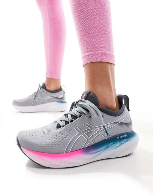 Asics - Gel-Nimbus 25 - Baskets de courses neutres - Gris