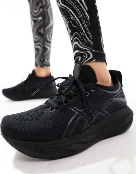 Asos womens black on sale trainers