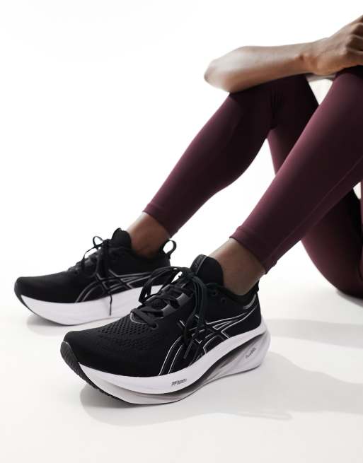 Asics Gel Nimbus 26 Hardloopschoenen in zwart en grafietgrijs ASOS