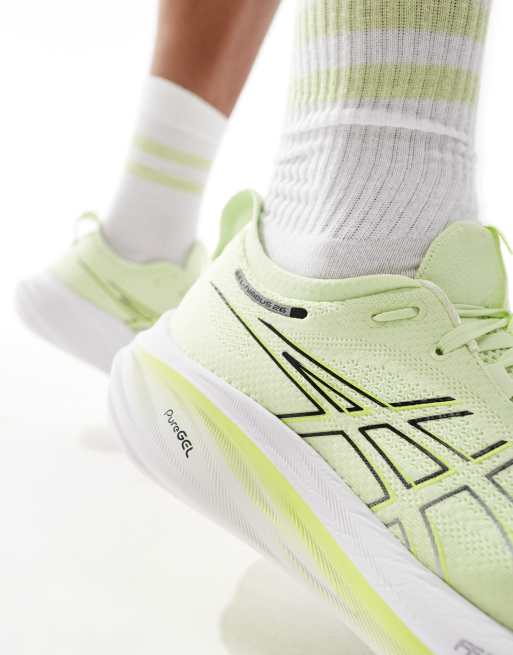Asics - Gel-Nimbus 26 Neutral - Limegröna löparskor, 3 av 5