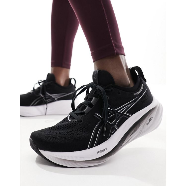 Asics Gel-Nimbus 25 neutral running trainers in all black
