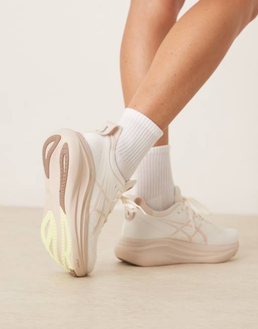 Asics – Gel-Nimbus 27 – Kremowo-beżowe buty sportowe do biegania, 5 z 5