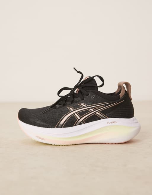 Asics - Gel-Nimbus 27 - Løbesneakers i sort/hvid, 2 af 5