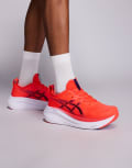[Asics] Asics Gel-Nimbus 27 running trainers in flash red and black 39 RED