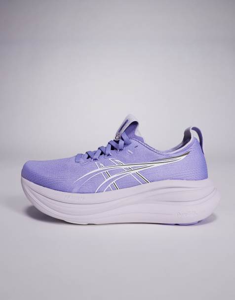 Asics – Gel-Nimbus 28 – Blå och vita löparskor - view 1