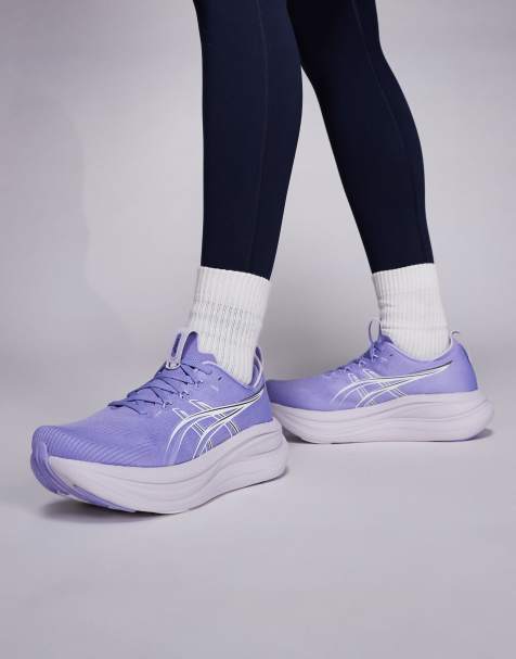 Asics – Gel-Nimbus 28 – Fioletowo-białe buty sportowe do biegania - view 1