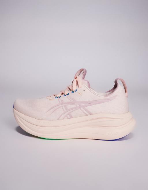 Asics - Gel-Nimbus 28 - Hardloopsneakers in parelroze en morganiet, 2 van 5