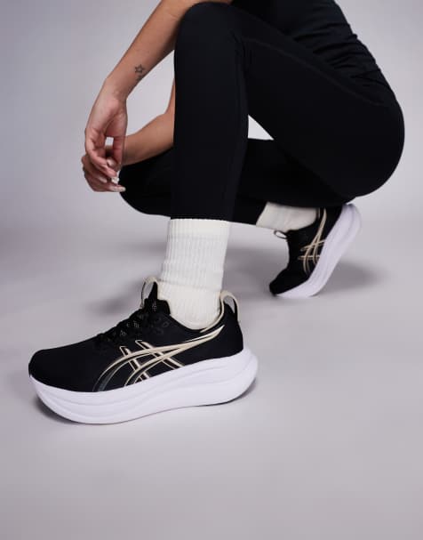 Asics – Gel-Nimbus 28 – Lauf-Sneaker in Schwarz und Federgrau - view 1