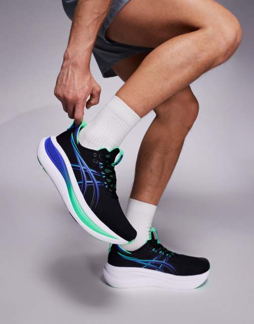 Asics – Gel-Nimbus 28 – Sneaker in Schwarz und Marineblau, 5 von 5