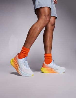 Asics - Gel-Nimbus 28 Sunny Sizzle - Baskets - Bleu ciel et jaune citron