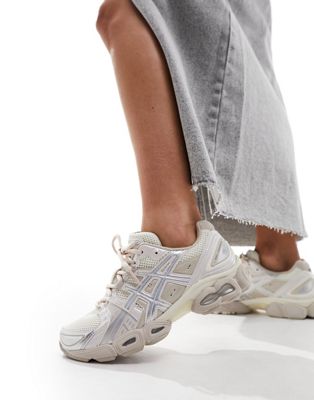 Asics Gel-Nimbus 9 trainers in cream pink and silver - ASOS Price Checker
