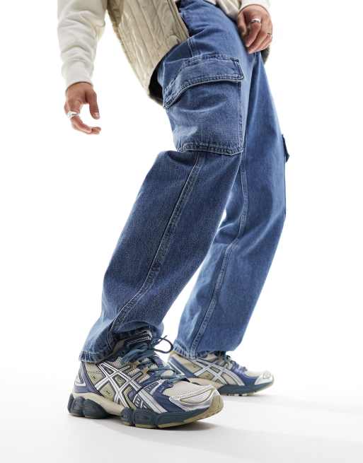 Asics - Gel-Nimbus 9 - Sneakers in kaki, zilver en blauw