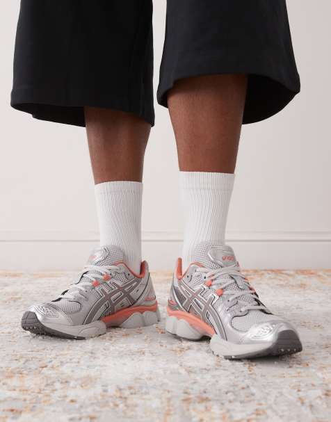 Asics Gel-Nimbus 9 trainers in cloud grey and clay grey - view 1