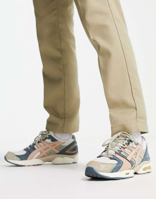 Asics – Gel-Nimbus 9 Unisex – Biało-różowo-niebieskie buty sportowe, 4 z 4