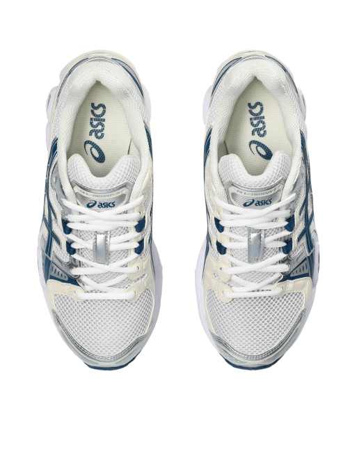 Asics – Gel-Nimbus 9 – Vita och indigoblå träningsskor, 4 av 4