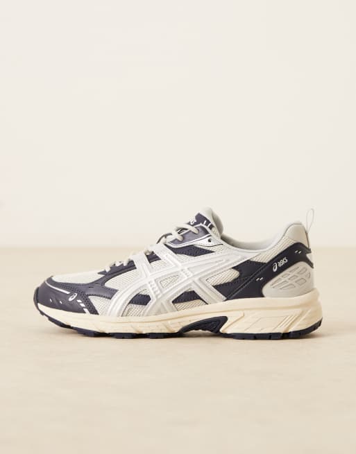 Asics - Gel-Nunobiki - Råhvide/marineblå sneakers, 2 af 5