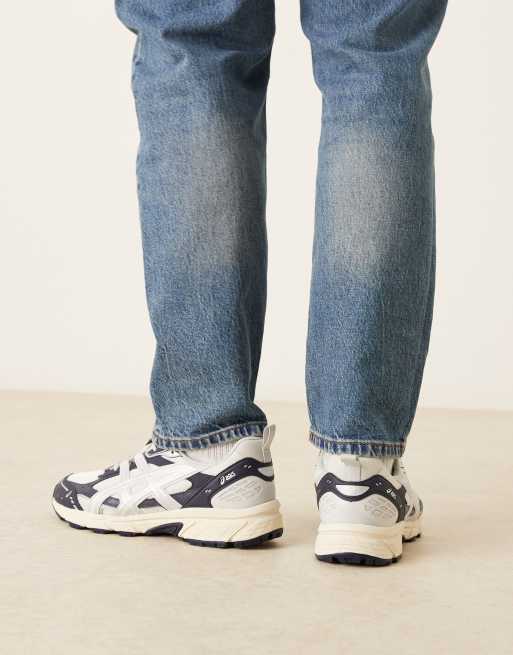 Asics - Gel-Nunobiki - Råhvide/marineblå sneakers, 3 af 5