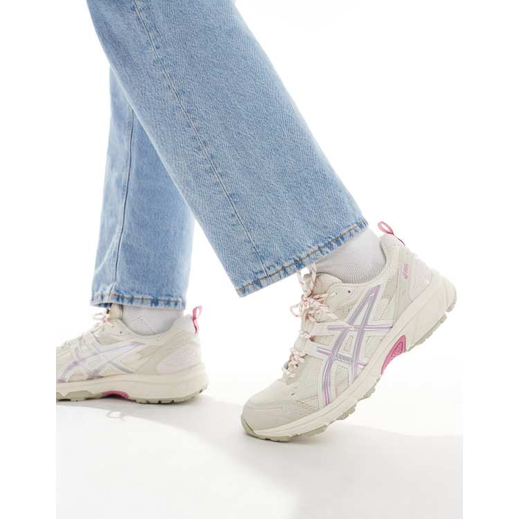 Asics Gel Nunobiki Sneakers color crema e rosa ASOS