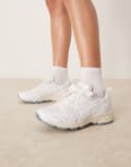 [Asics] Asics Gel-Nunobiki trainers in white and silver 38 WHITE