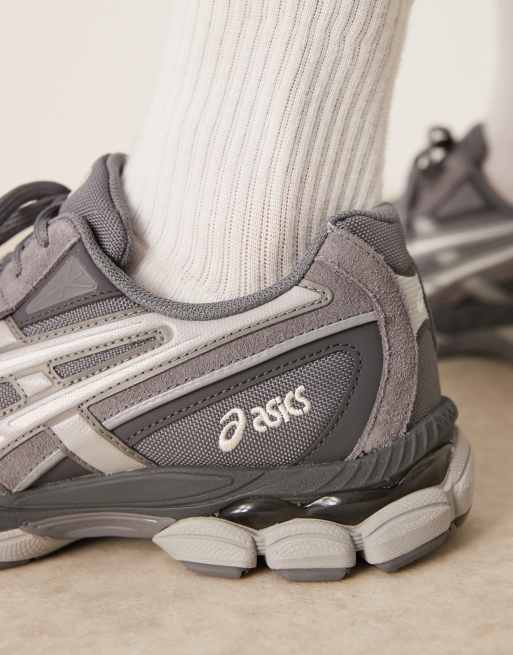 【値下げ】asics QEL-NYC2055. 26.5 Cement Grey Asics GEL-NYC 2055 trainers in dark grey and cement grey | ASOS