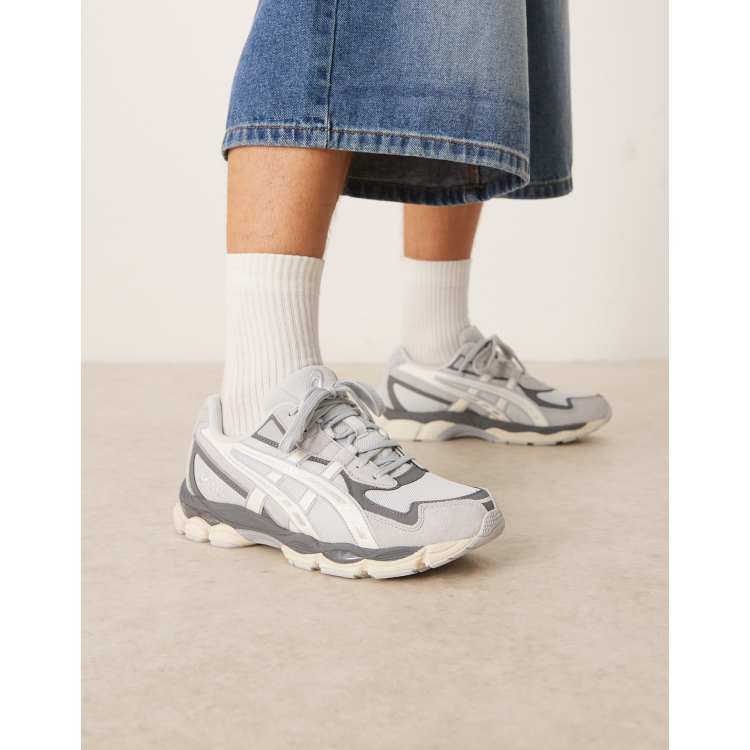 Asics GEL-NYC 2055 trainers in glacier grey and cream | ASOS