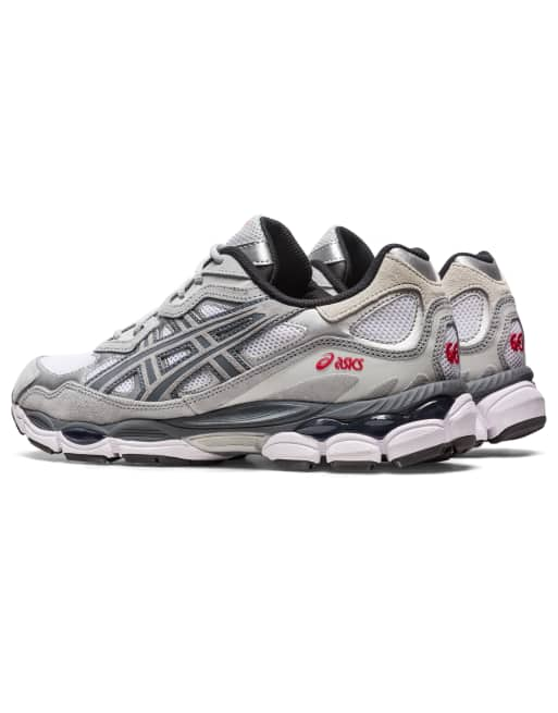 Asics gel hotsell gris et rouge