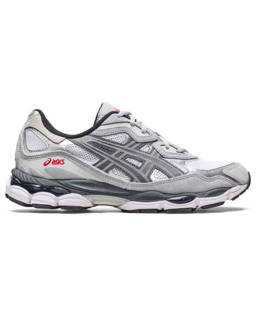 Asics grise hotsell et blanche