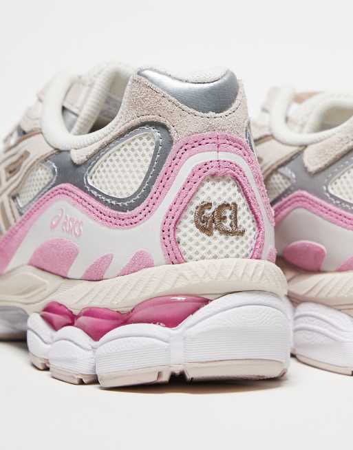 Asics Gel-NYC Baskets unisexes Crème/rose ASOS