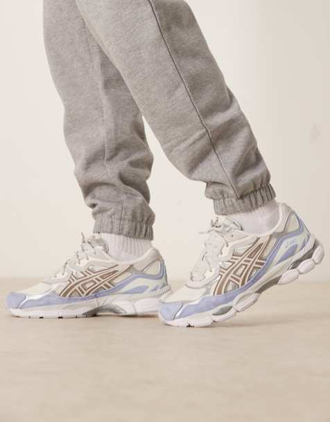 Asics – GEL-NYC – Kremowo-niebieskie buty sportowe - view 1