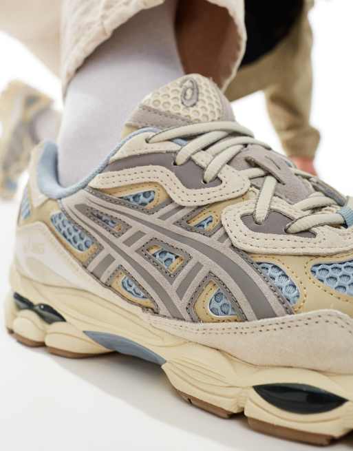 Asics - Gel-NYC - Sneakers i blå/beige/grå, 3 af 5