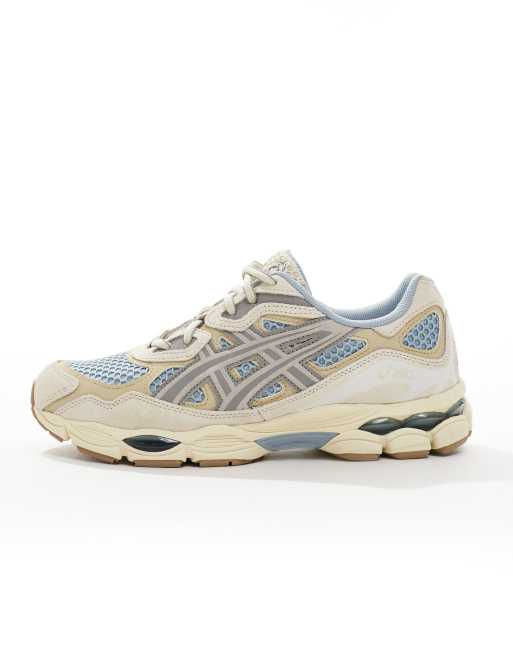 Asics Gel-NYC sneakers in blue beige and grey, 2 of 5