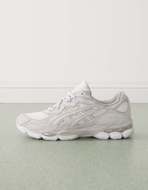 Asics Gel-NYC trainers in cream and cloud grey