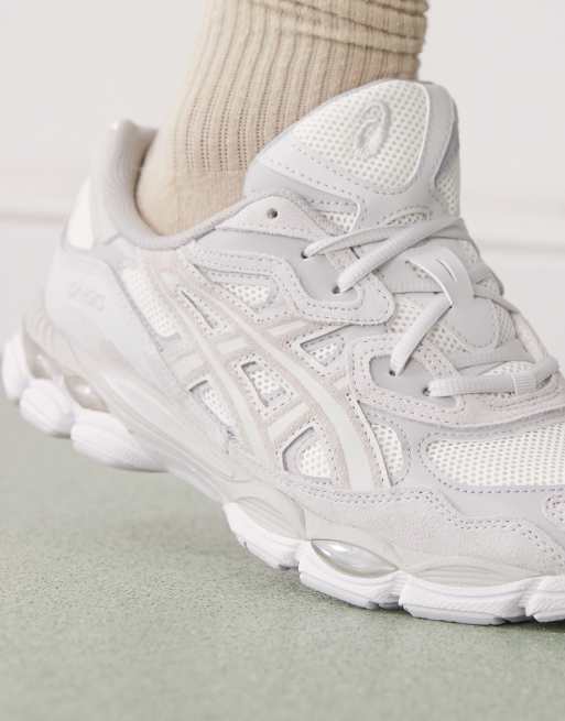Asics Gel-NYC trainers in cream and cloud grey