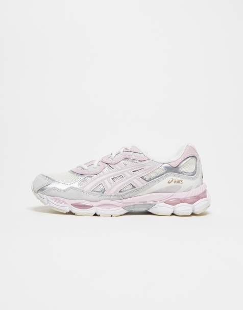 Asics Gel-NYC trainers in Concrete/Barely Rose - view 1