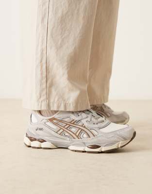  Gel-NYC trainers in Cream/Cement Grey