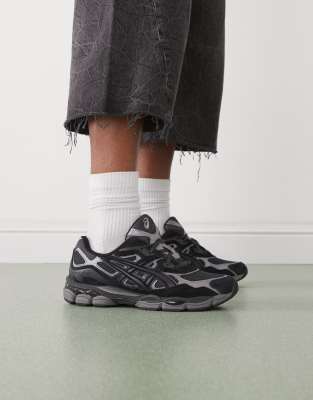 Size 12.0 Asics Asics Gel-NYC trainers in graphite grey and black trainers
