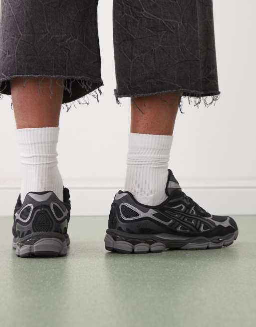 Asics Gel-NYC sneakers in graphite grey and black