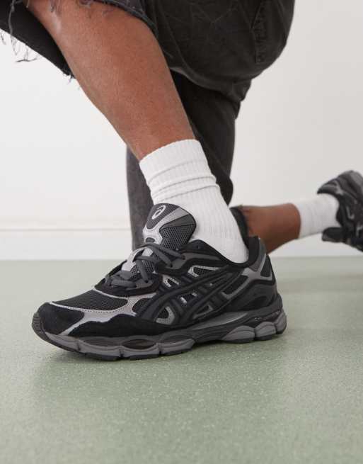 Asics Gel-NYC trainers in graphite grey and black | ASOS