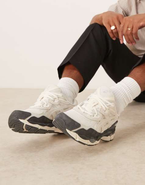 Asics GEL-NYC trainers in white and smoke grey - view 1