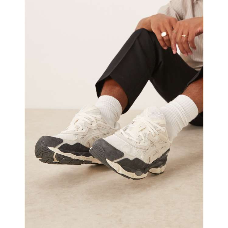 Asics GEL-NYC trainers in white and smoke grey | ASOS