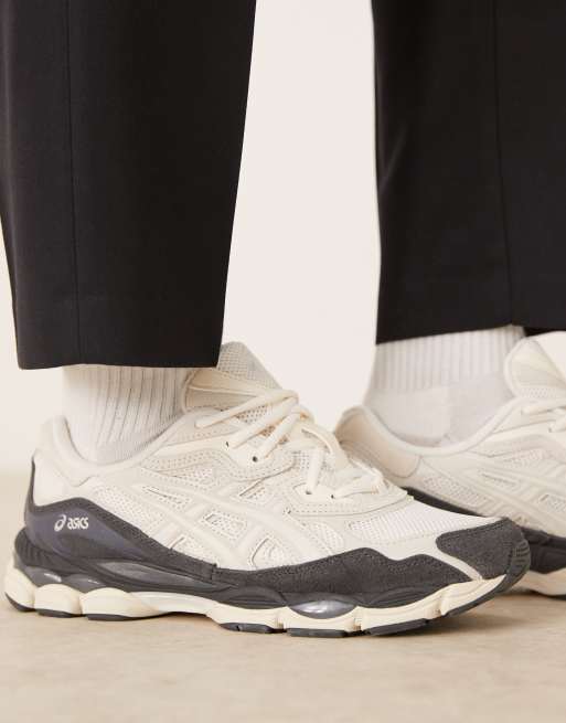 Asics GEL-NYC trainers in white and smoke grey | ASOS