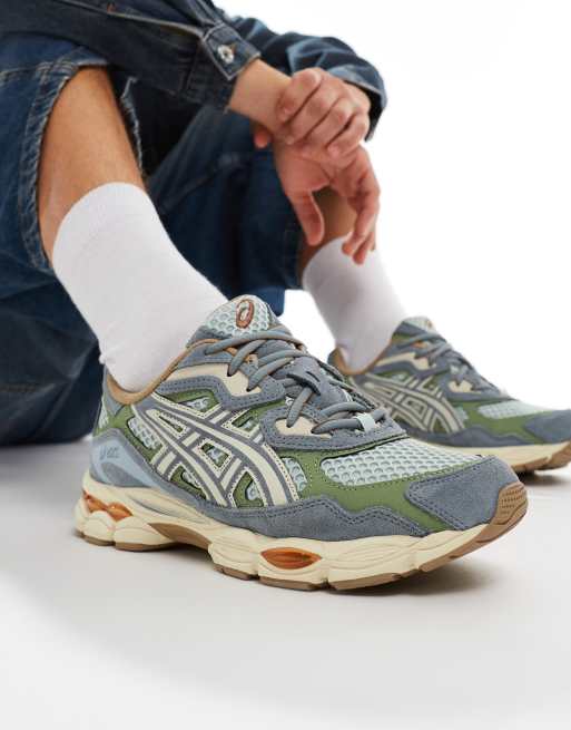 Asics – Gel-NYC – Zielono-szare buty sportowe