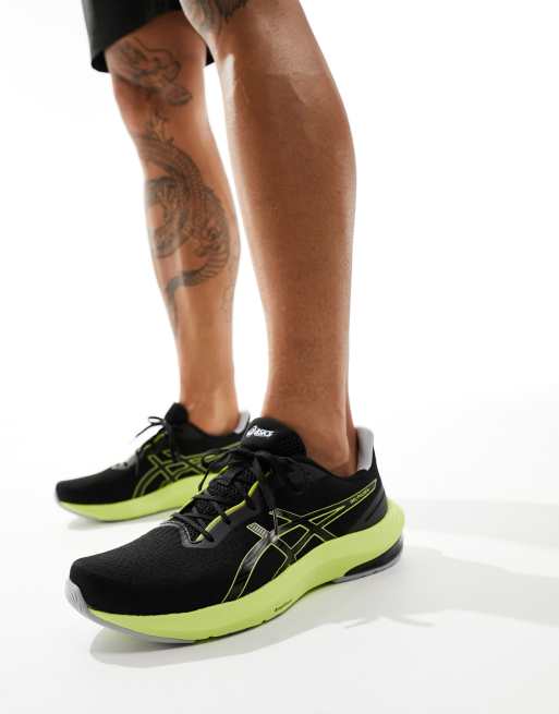 Asics – Gel-Pulse 14 Neutral – Svarta och limegröna löparskor, 5 av 5