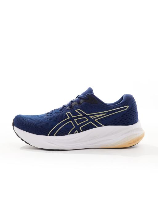 Asics Gel-Pulse 15 Baskets de course Bleu/doré ASOS