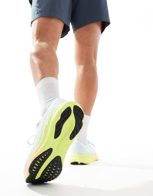 Asics – Gel-Pulse 15 Neutral – Grå och neongula löparskor, 5 av 5