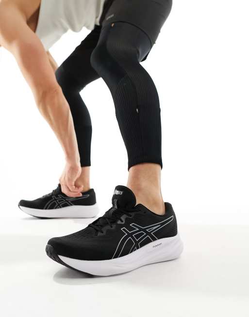 Asics Gel Pulse 15 neutral running trainers in black and sheet rock ASOS